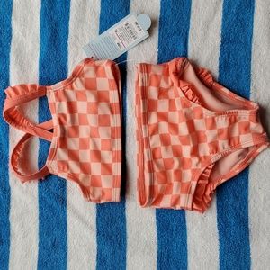 CAT AND JACK 12 MONTH TWO PIECE SWIMSUIT